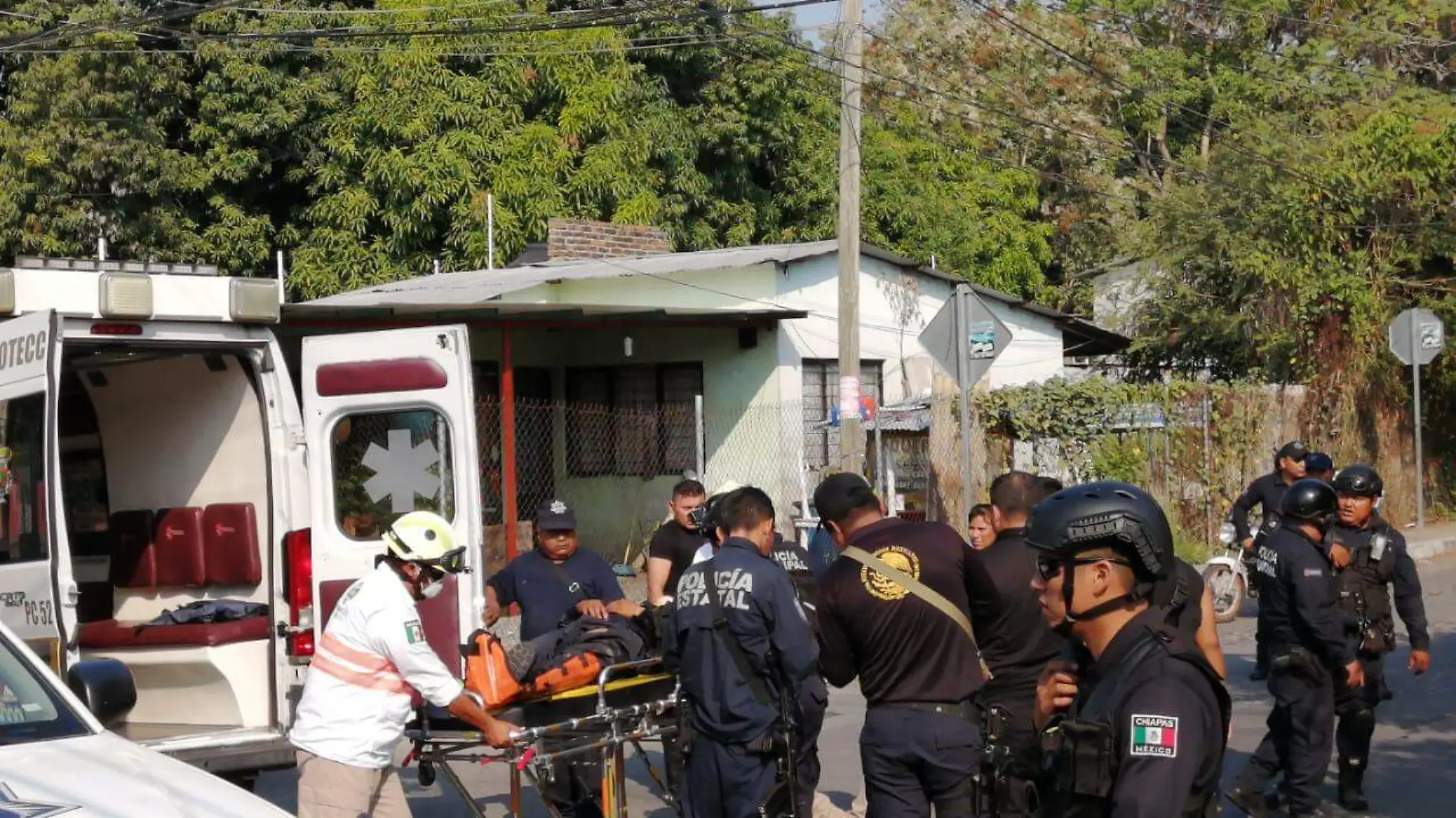 Atropellado accidente lesionado